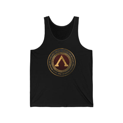 XS / Black Spartan Thermopylae Unisex Jersey Tank