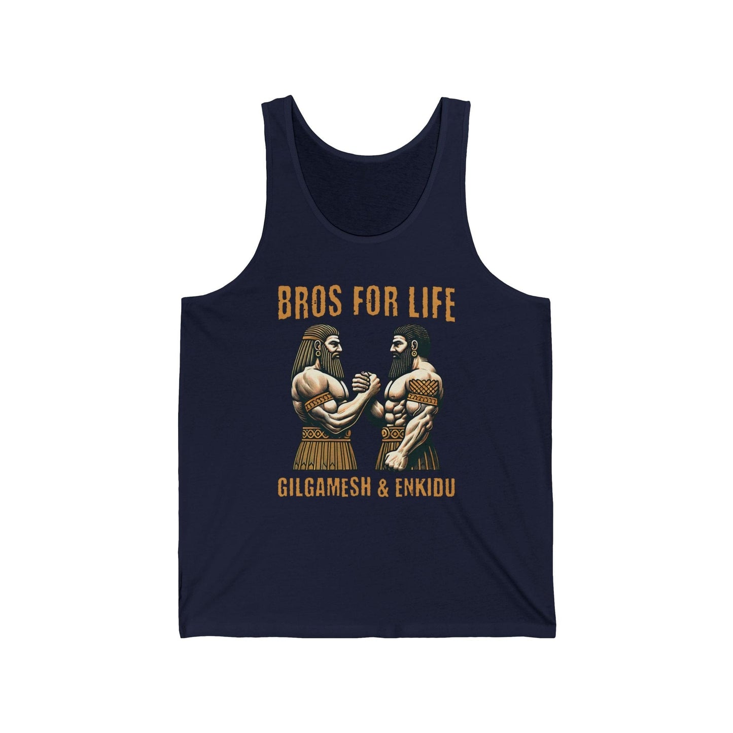 XS / Navy Gilgamesh and Enkidu - Bros for Life Tank Top
