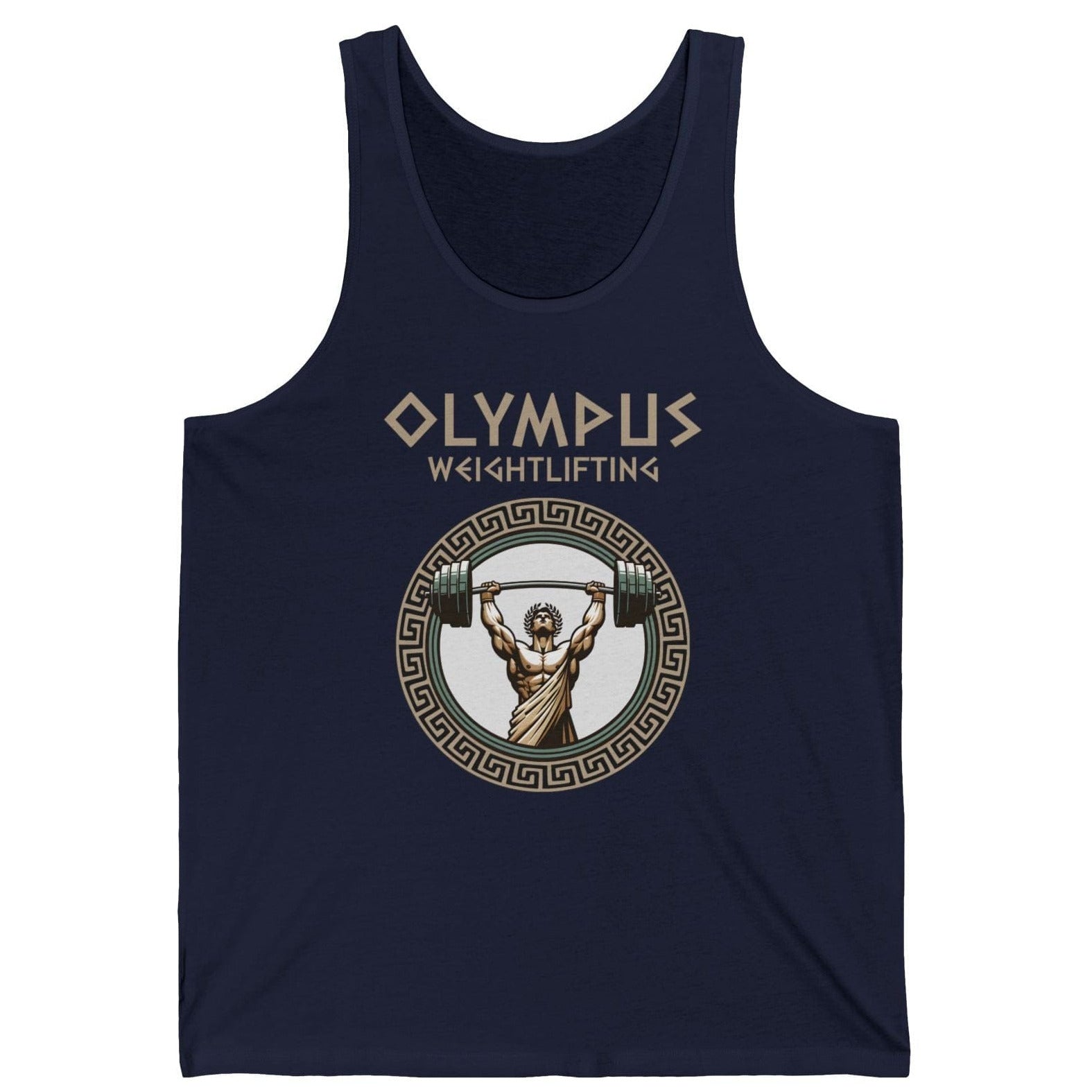 XS / Navy Olympus Weightlifting Tank Top