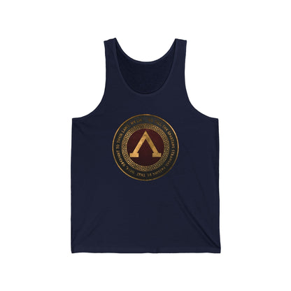XS / Navy Spartan Thermopylae Unisex Jersey Tank