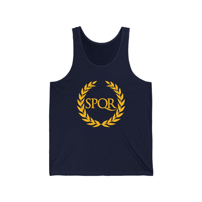 XS / Navy SPQR Ancient Rome Tank Top