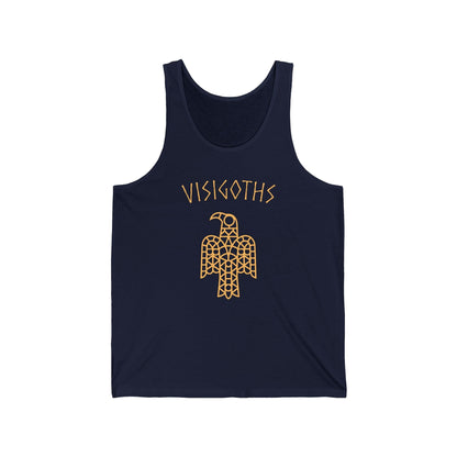 XS / Navy Visigoths Unisex Jersey Tank Top