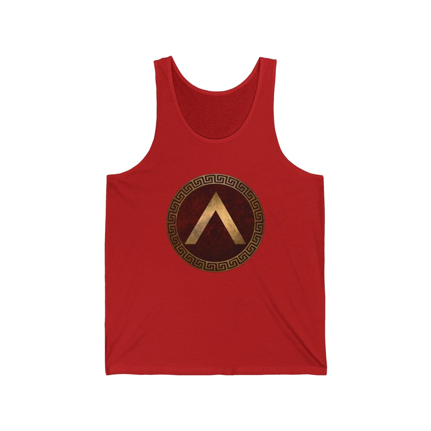 XS / Red Spartan Shield Tank Top