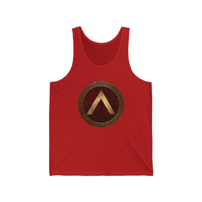 XS / Red Spartan Shield Tank Top