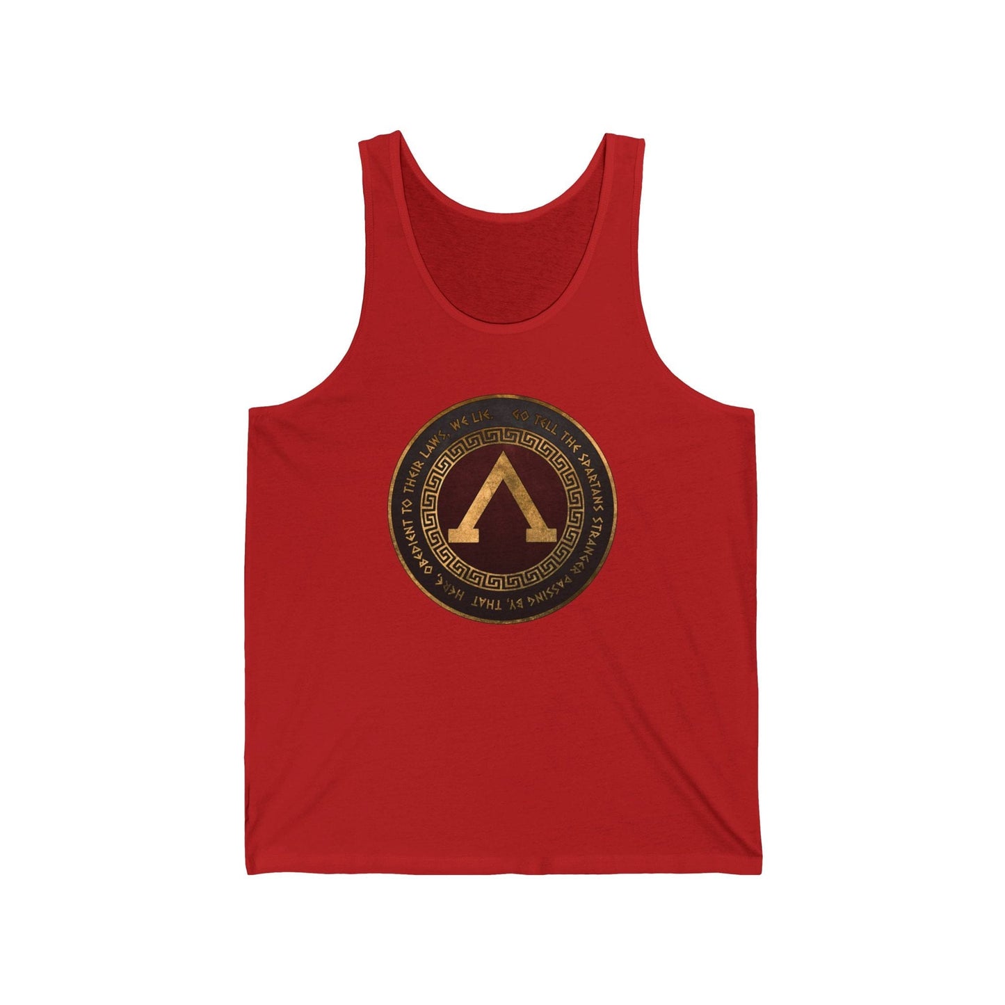 XS / Red Spartan Thermopylae Unisex Jersey Tank