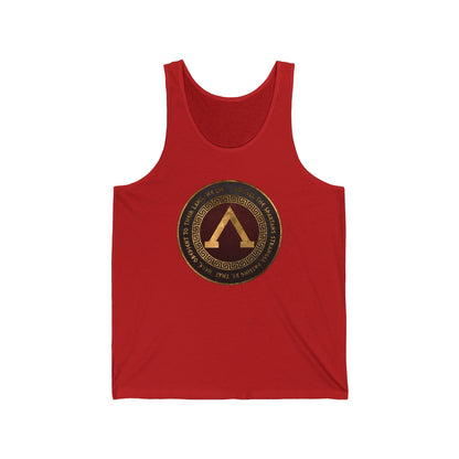 XS / Red Spartan Thermopylae Unisex Jersey Tank