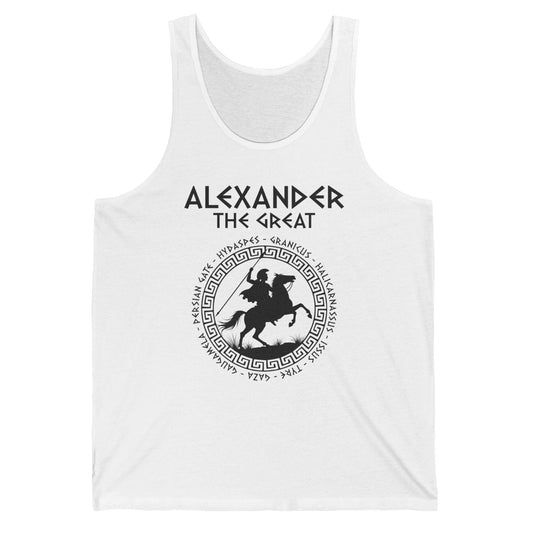 XS / White Alexander the Great Battles Tank Top