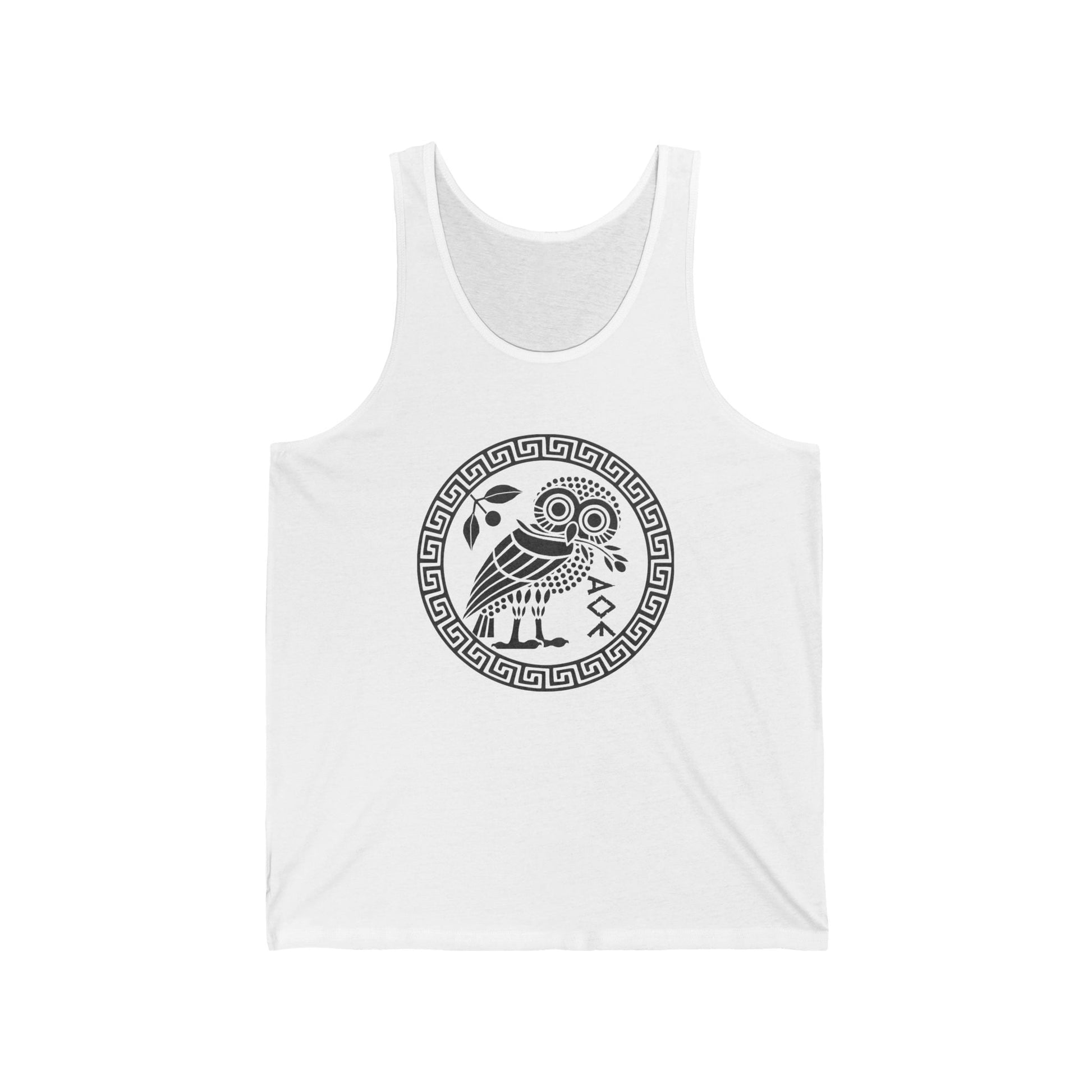 XS / White Athenian Owl Tank Top