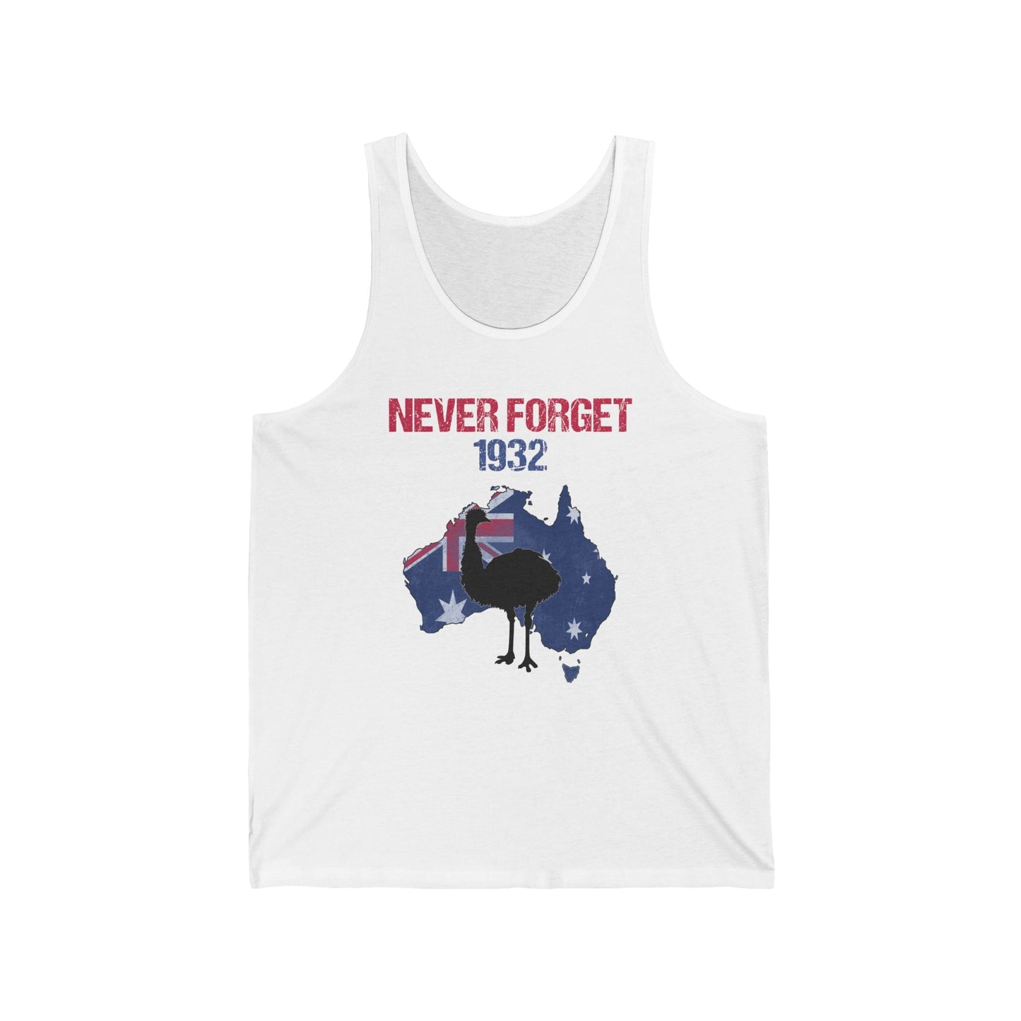 XS / White Emu War Never Forget Tank Top