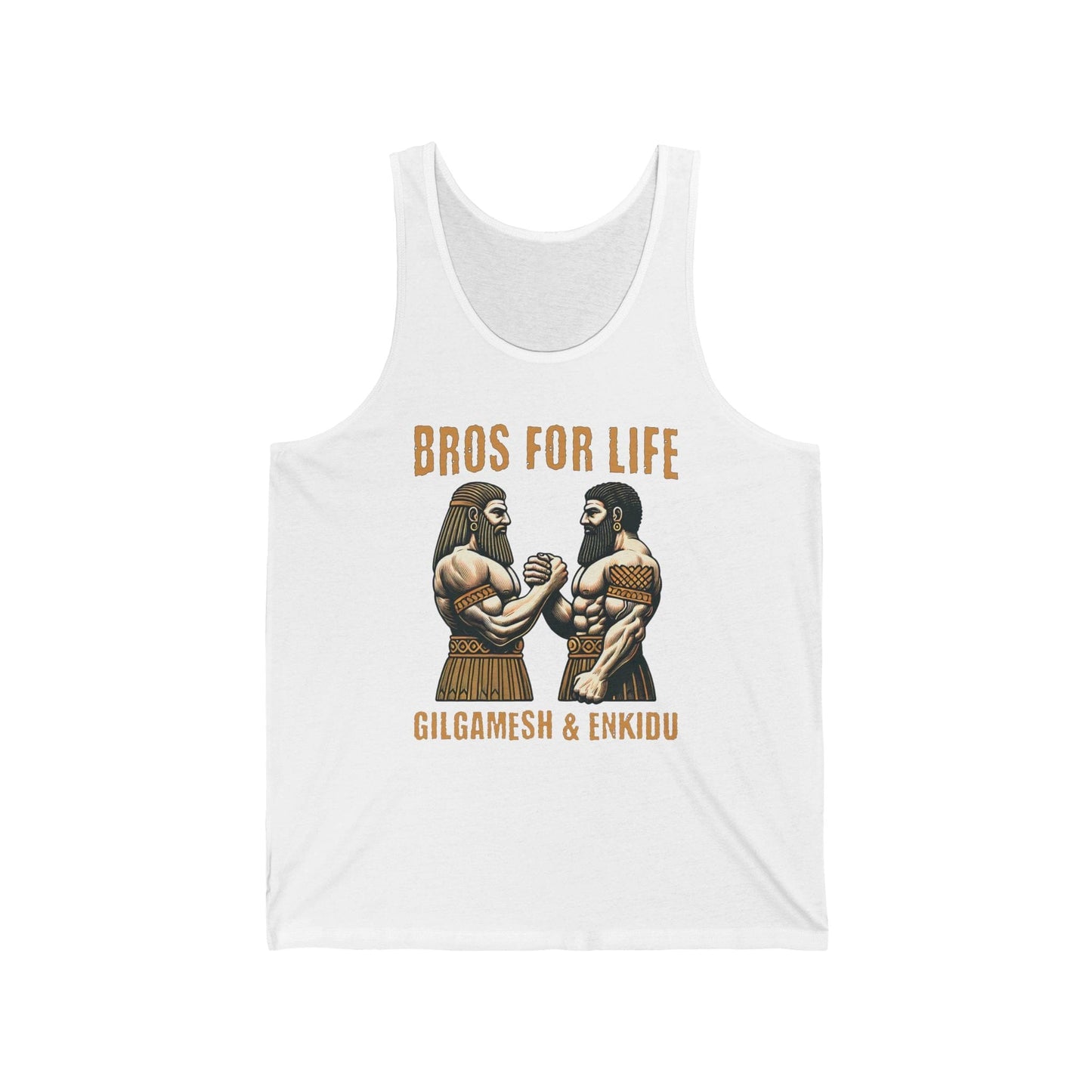 XS / White Gilgamesh and Enkidu - Bros for Life Tank Top