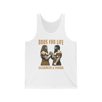 XS / White Gilgamesh and Enkidu - Bros for Life Tank Top