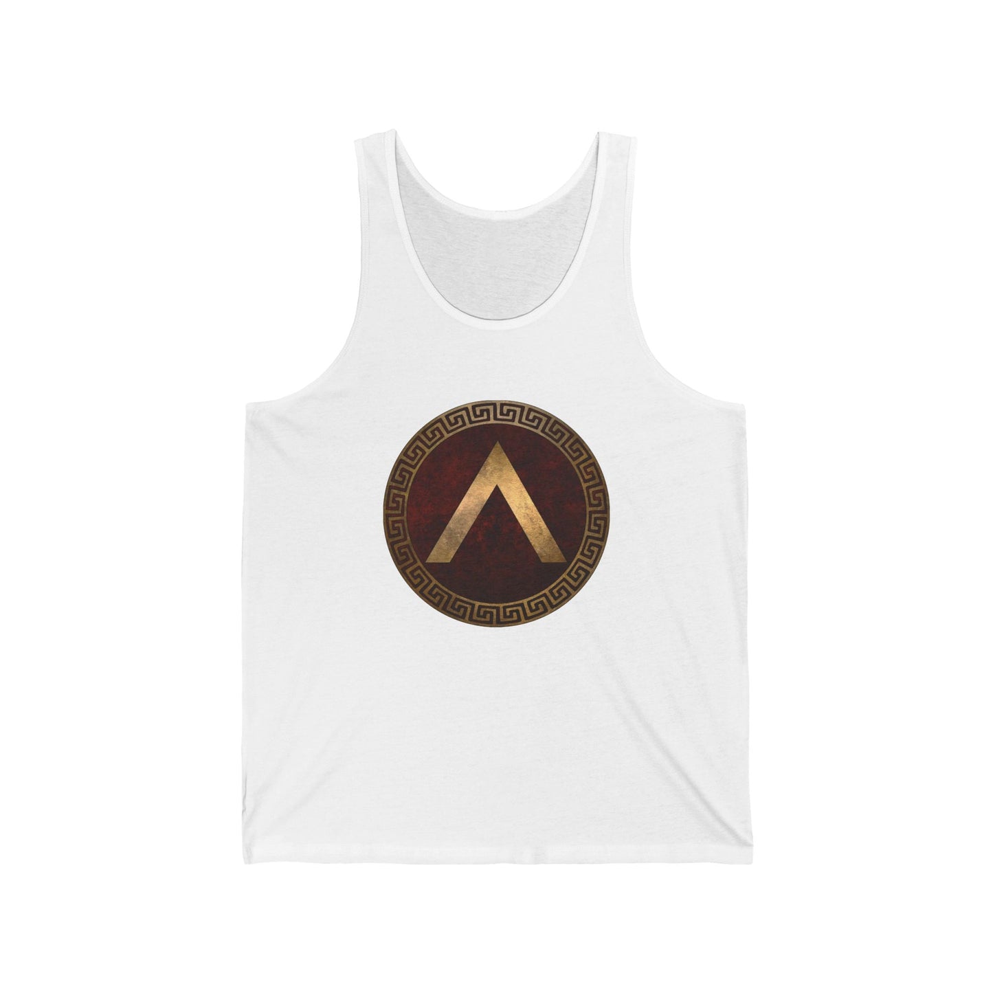 XS / White Spartan Shield Tank Top