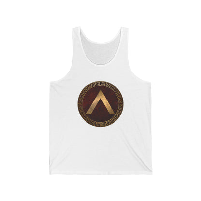 XS / White Spartan Shield Tank Top