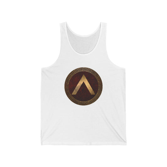 XS / White Spartan Shield Tank Top